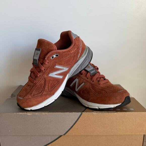 New Balance 990 V4‘Burnt Orange’ Kids Sneakers KJ990OOP- SZ 1 Y